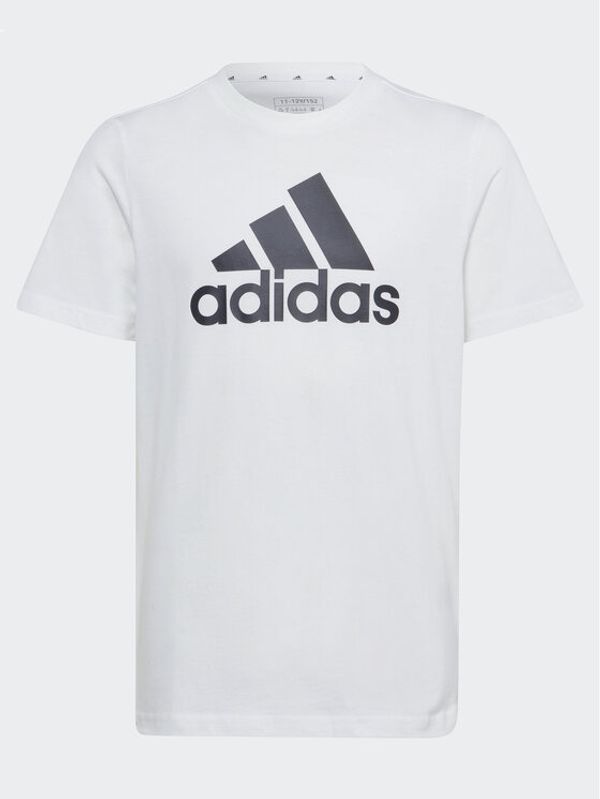 adidas Sportswear adidas Тишърт Essentials Big Logo Cotton T-Shirt IB1670 Бял Regular Fit