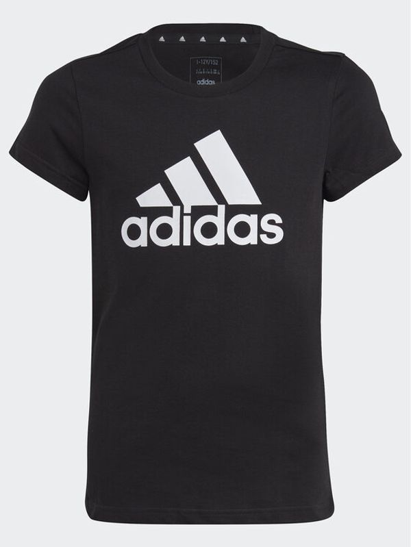 adidas Sportswear adidas Тишърт Essentials Big Logo Cotton T-Shirt IC6120 Черен Slim Fit