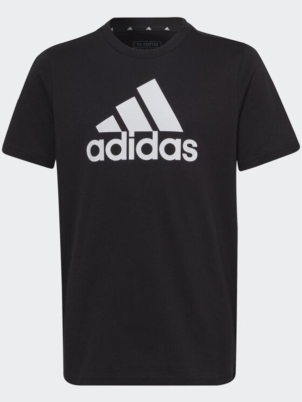 adidas Sportswear adidas Тишърт Essentials Big Logo Cotton T-Shirt IC6855 Черен Regular Fit
