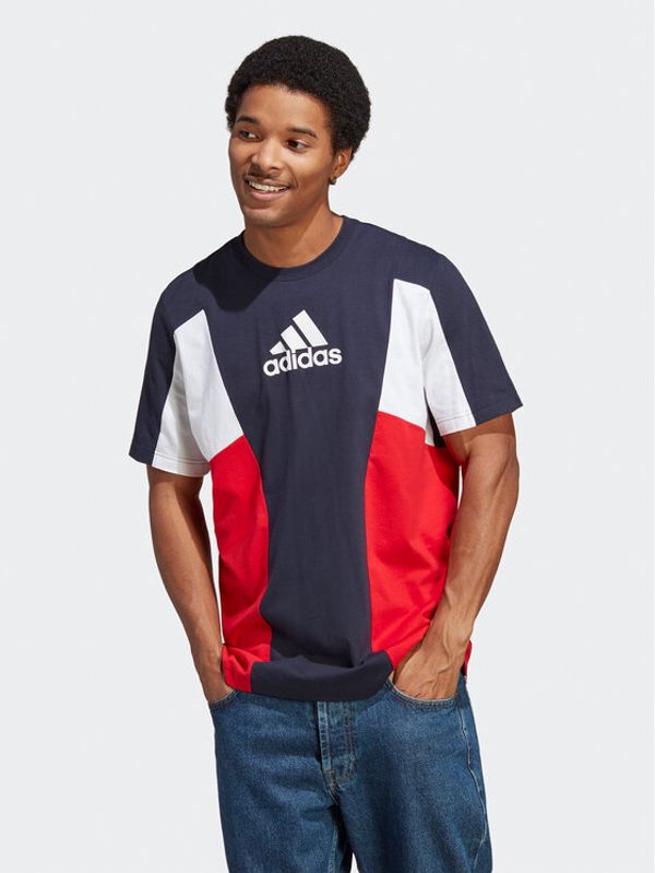 adidas Sportswear adidas Тишърт Essentials Colourblock T-Shirt IC3684 Син Regular Fit
