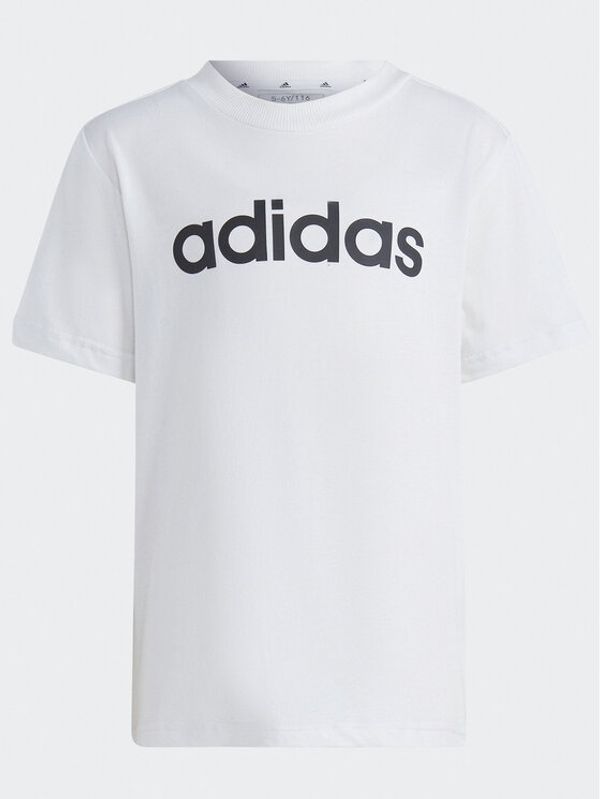 adidas Sportswear adidas Тишърт Essentials Lineage T-Shirt HR5904 Бял Regular Fit