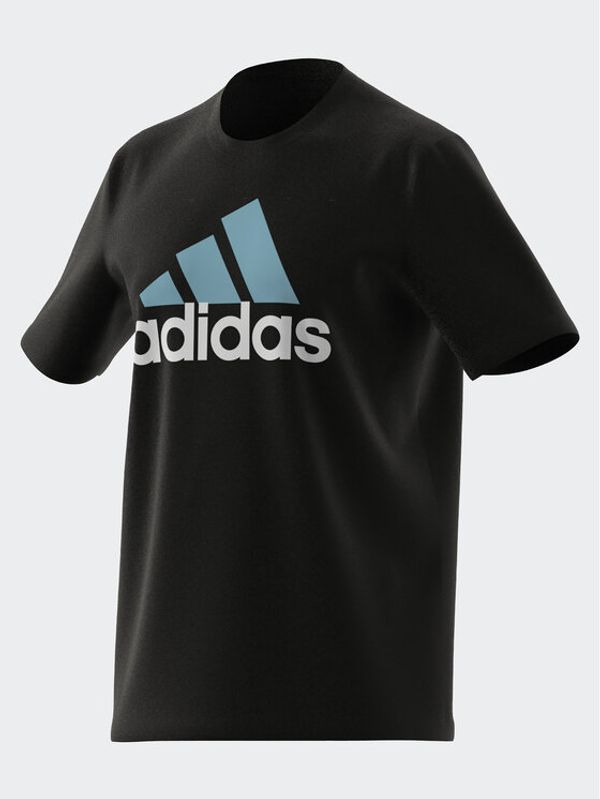 adidas Sportswear adidas Тишърт Essentials Single Jersey Big Logo T-Shirt IJ8582 Черен Regular Fit