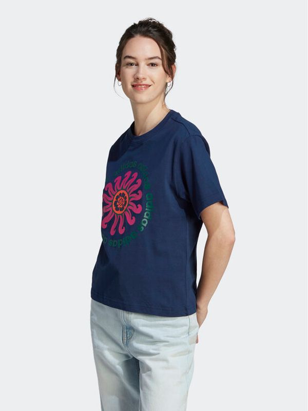 adidas Sportswear adidas Тишърт FARM Rio Graphic IM2390 Тъмносин Regular Fit