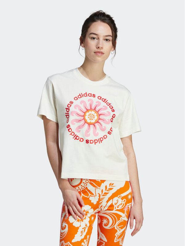 adidas Sportswear adidas Тишърт FARM Rio Graphic IM2391 Бял Regular Fit