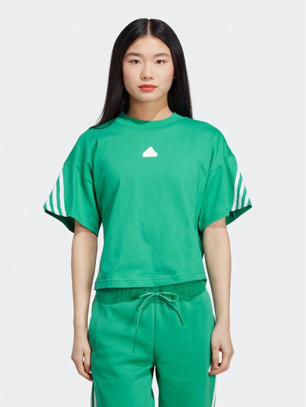 adidas Sportswear adidas Тишърт Future Icons 3-Stripes T-Shirt IB8522 Зелен Loose Fit