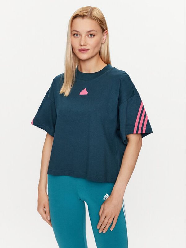 adidas Sportswear adidas Тишърт Future Icons 3-Stripes T-Shirt IL3063 Електриков Loose Fit