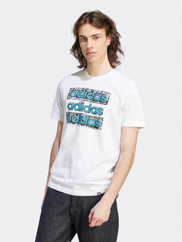 adidas Sportswear adidas Тишърт HY1338 Бял Regular Fit