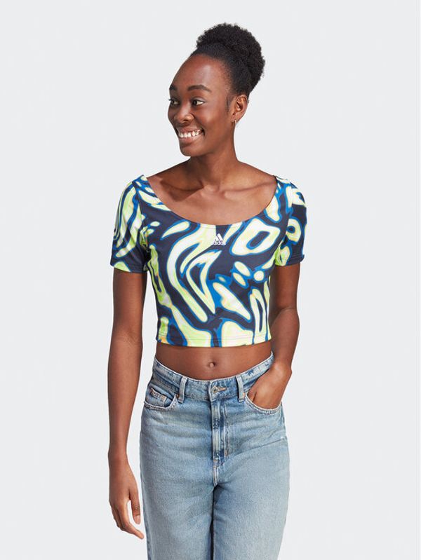 adidas Sportswear adidas Тишърт IA3168 Син Loose Fit