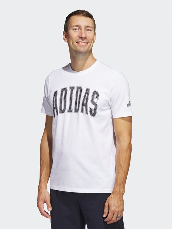 adidas Sportswear adidas Тишърт Sportswear Camo T-Shirt HA7211 Бял Regular Fit