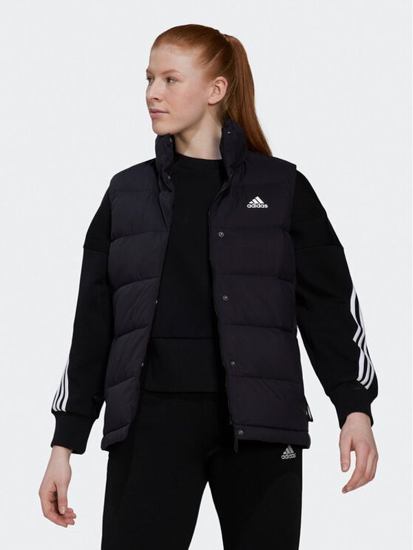 adidas Sportswear adidas Зимно яке Helionic Down Vest HG6280 Черен Regular Fit