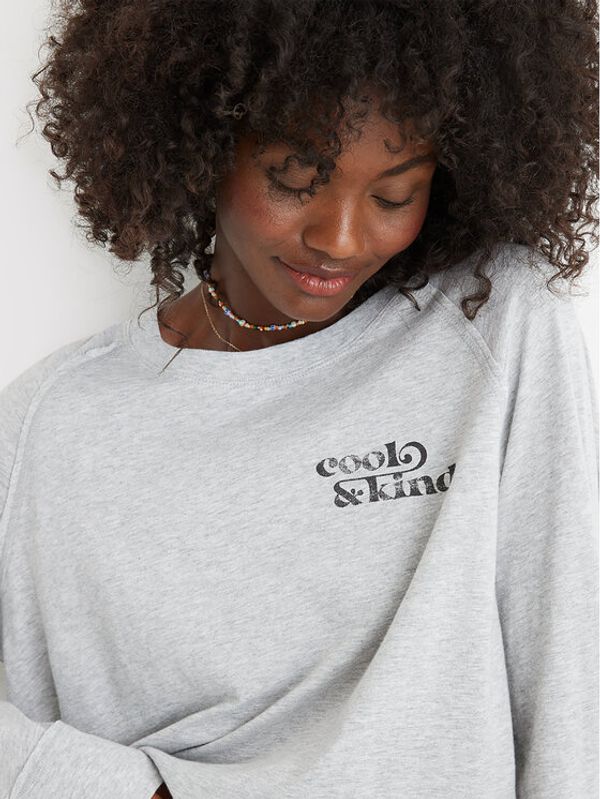 aerie aerie Блуза 078-5495-2514 Сив Regular Fit