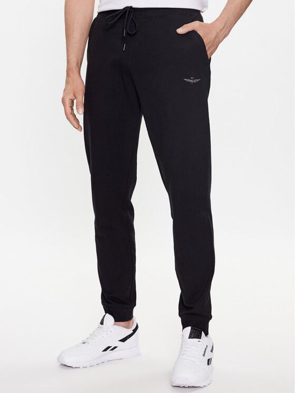 Aeronautica Militare Aeronautica Militare Долнище анцуг 231PF872F459 Черен Regular Fit