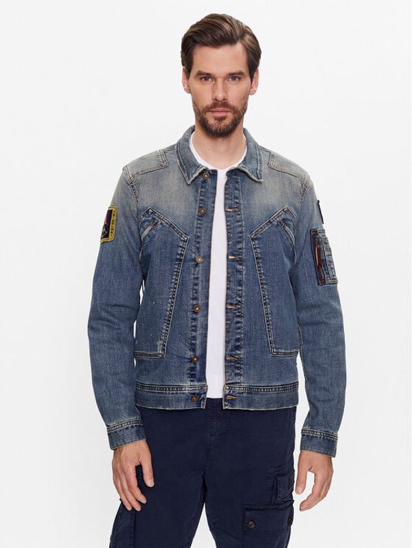 Aeronautica Militare Aeronautica Militare Дънково яке 231AC007CT3075 Тъмносин Regular Fit