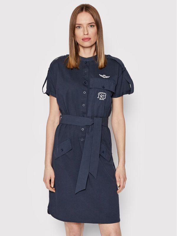 Aeronautica Militare Aeronautica Militare Ежедневна рокля 221VF629DJ359 Тъмносин Regular Fit