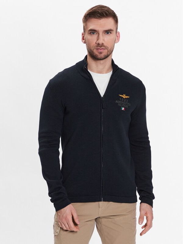 Aeronautica Militare Aeronautica Militare Кардиган 231MA1420L493 Тъмносин Regular Fit