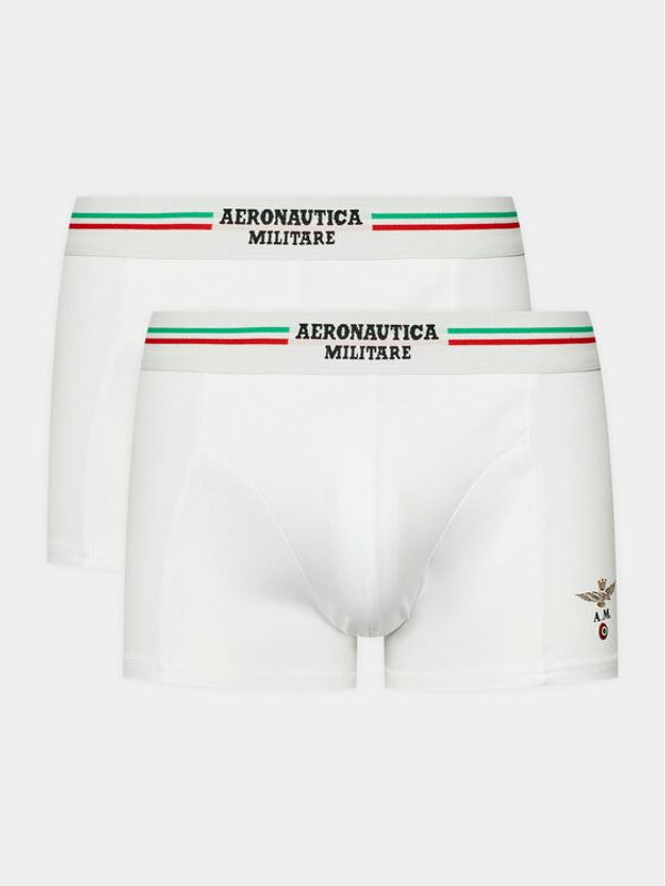 Aeronautica Militare Aeronautica Militare Комплект 2 чифта боксерки AM1UBX001 Бял