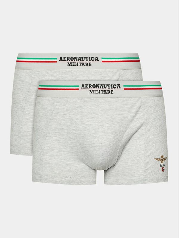 Aeronautica Militare Aeronautica Militare Комплект 2 чифта боксерки AM1UBX001 Сив