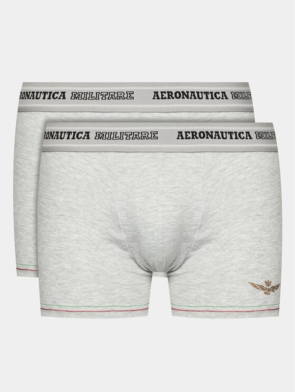 Aeronautica Militare Aeronautica Militare Комплект 2 чифта боксерки AM1UBX003 Сив