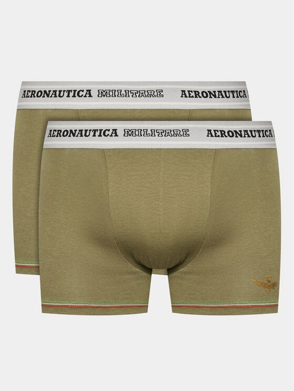 Aeronautica Militare Aeronautica Militare Комплект 2 чифта боксерки AM1UBX003 Зелен