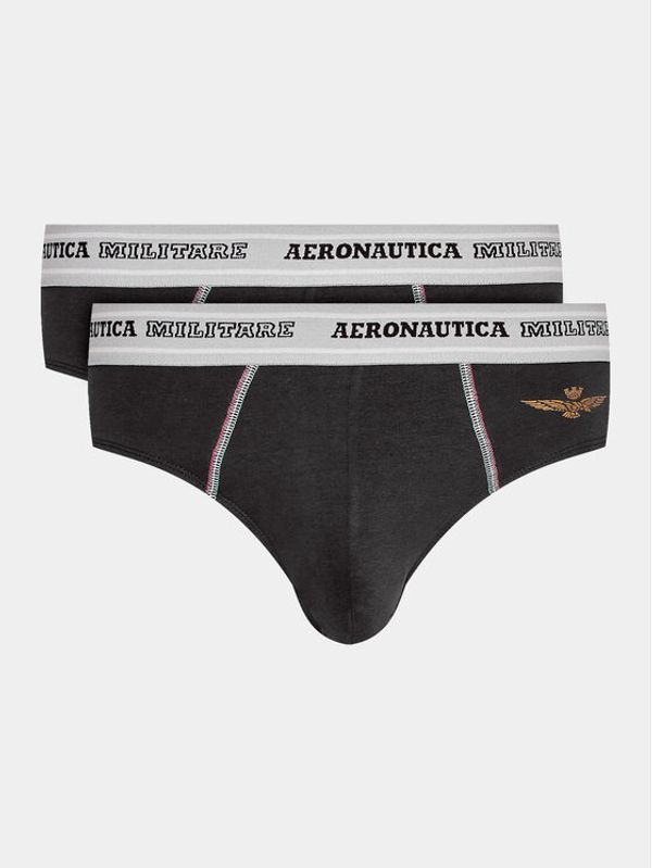 Aeronautica Militare Aeronautica Militare Комплект 2 чифта слипове AM1USL002 Черен