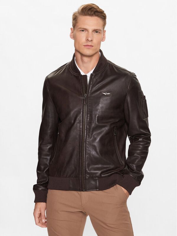 Aeronautica Militare Aeronautica Militare Кожено яке 231PN5023PL187 Кафяв Regular Fit