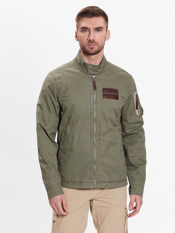 Aeronautica Militare Aeronautica Militare Преходно яке 231AB2068CT3013 Зелен Regular Fit