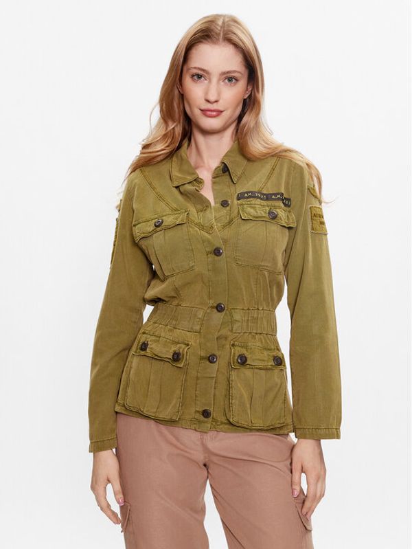 Aeronautica Militare Aeronautica Militare Преходно яке 231AB2077DCT3095 Зелен Regular Fit