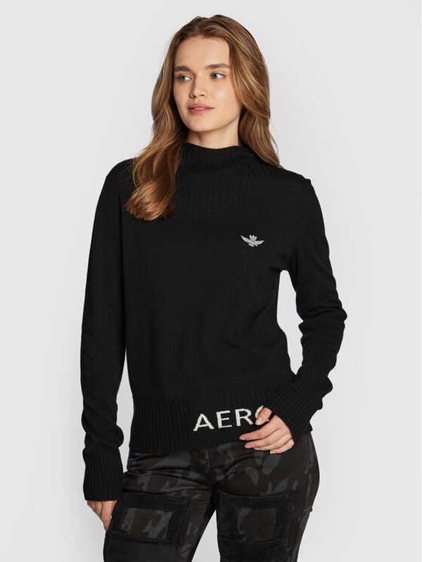 Aeronautica Militare Aeronautica Militare Пуловер 222MA1412DL476 Черен Regular Fit