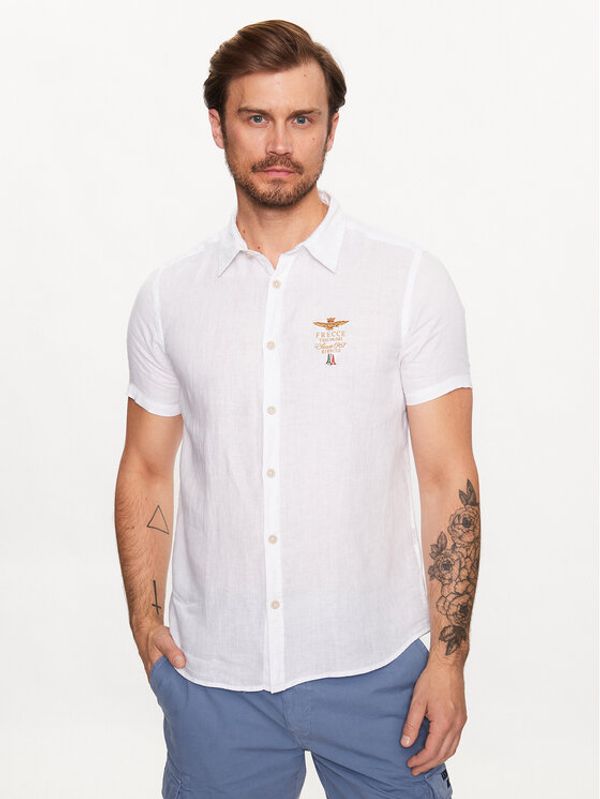 Aeronautica Militare Aeronautica Militare Риза 231CA1223CT3089 Бял Regular Fit