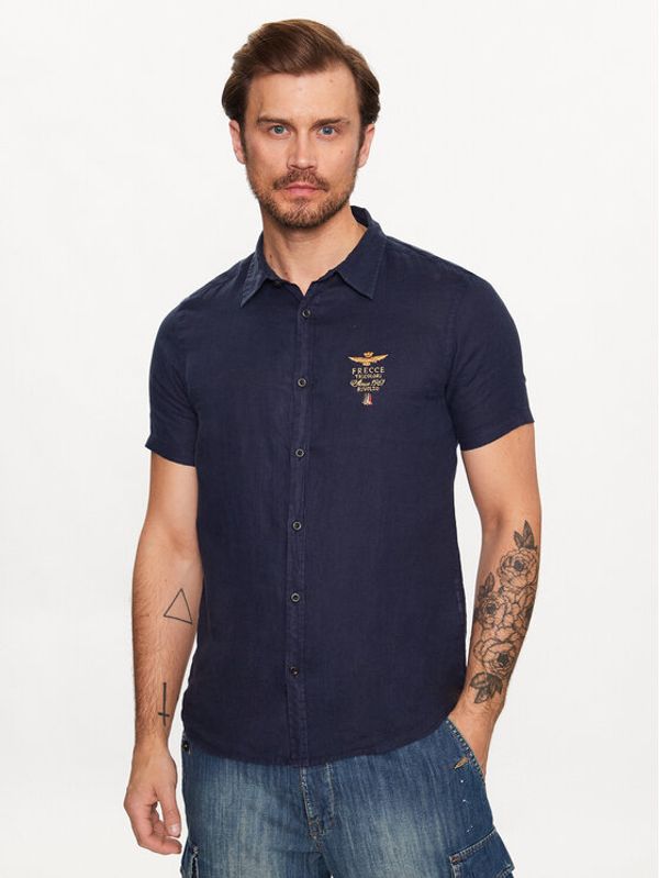 Aeronautica Militare Aeronautica Militare Риза 231CA1223CT3089 Тъмносин Regular Fit
