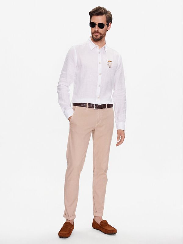 Aeronautica Militare Aeronautica Militare Риза 231CA1224CT3089 Бял Regular Fit