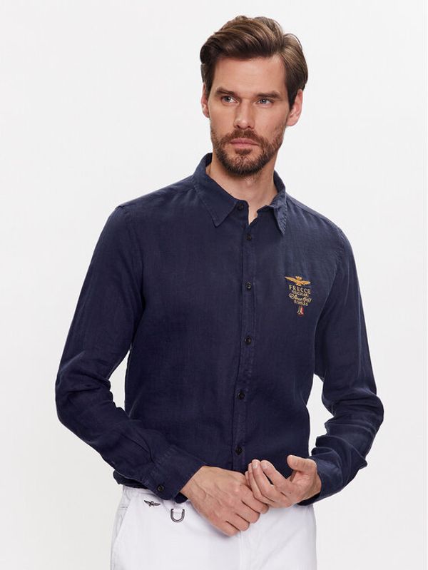 Aeronautica Militare Aeronautica Militare Риза 231CA1224CT3089 Тъмносин Regular Fit