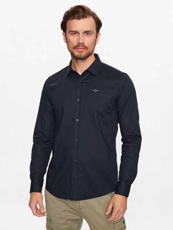Aeronautica Militare Aeronautica Militare Риза 231CA1226CT3114 Тъмносин Slim Fit