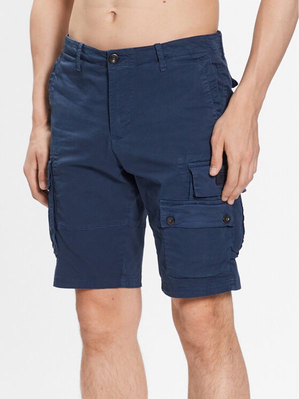 Aeronautica Militare Aeronautica Militare Шорти от плат 231BE181CT3093 Тъмносин Regular Fit