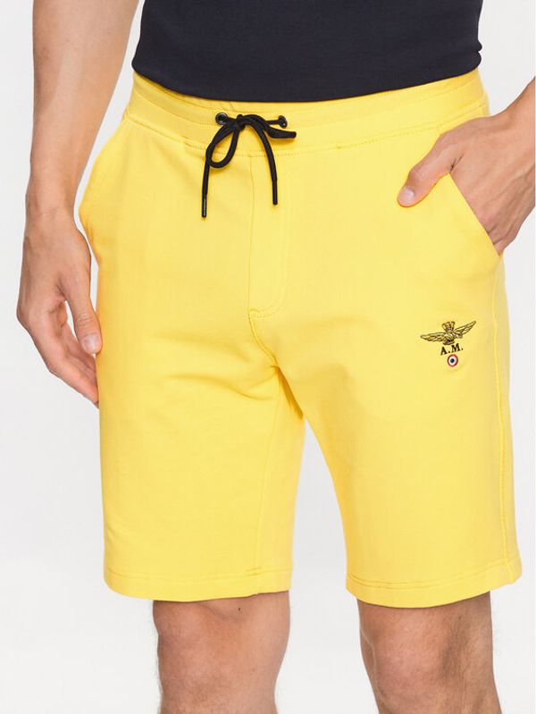 Aeronautica Militare Aeronautica Militare Спортни шорти 231BE170F459 Жълт Regular Fit