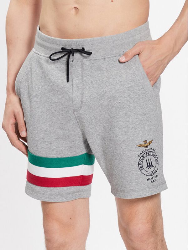 Aeronautica Militare Aeronautica Militare Спортни шорти 231BE174P215 Сив Regular Fit