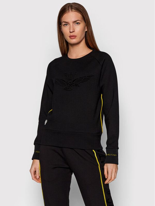 Aeronautica Militare Aeronautica Militare Суитшърт 212FE1639DF408 Черен Regular Fit
