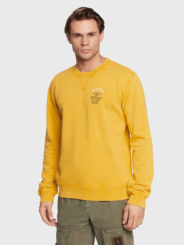 Aeronautica Militare Aeronautica Militare Суитшърт 222FE1718F478 Жълт Regular Fit