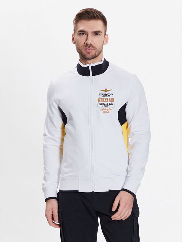 Aeronautica Militare Aeronautica Militare Суитшърт 231FE1759F497 Бял Regular Fit