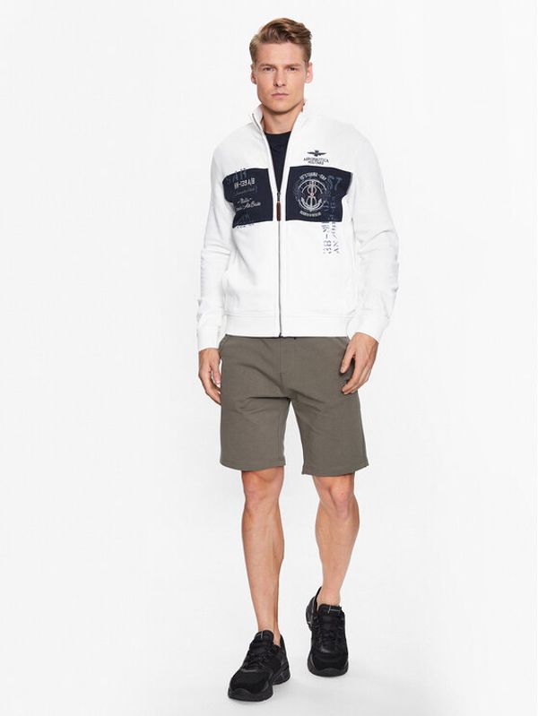 Aeronautica Militare Aeronautica Militare Суитшърт 231FE1764F494 Бял Regular Fit