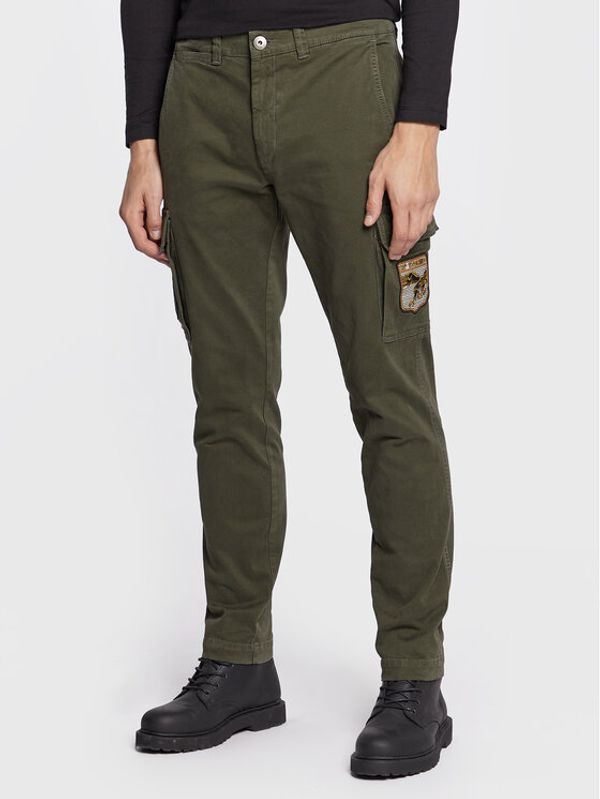 Aeronautica Militare Aeronautica Militare Текстилни панталони 222PA1513CT3001 Зелен Regular Fit
