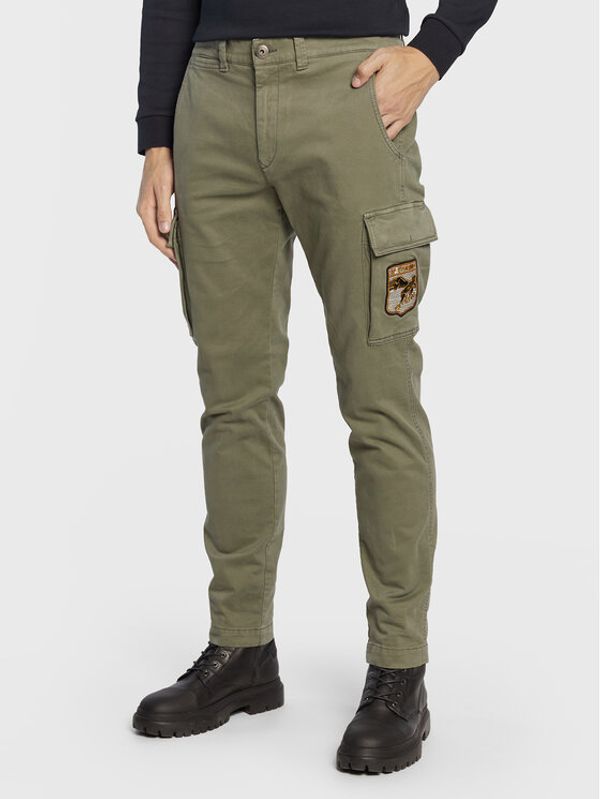 Aeronautica Militare Aeronautica Militare Текстилни панталони 222PA1513CT3001 Зелен Regular Fit
