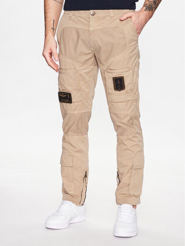 Aeronautica Militare Aeronautica Militare Текстилни панталони 231PA1387CT1493 Бежов Regular Fit