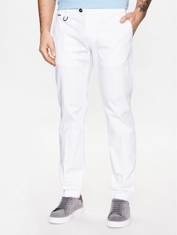 Aeronautica Militare Aeronautica Militare Текстилни панталони 231PA1479CT2946 Бял Regular Fit