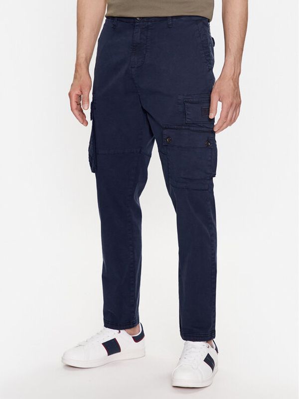 Aeronautica Militare Aeronautica Militare Текстилни панталони 231PA1528CT3093 Тъмносин Tapered Fit