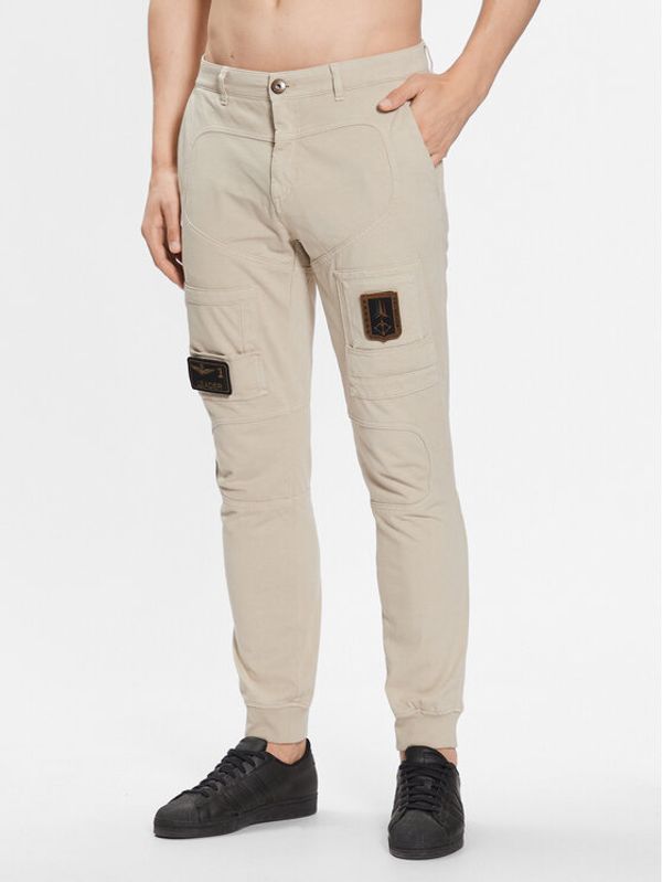 Aeronautica Militare Aeronautica Militare Текстилни панталони 231PF743J217 Екрю Regular Fit