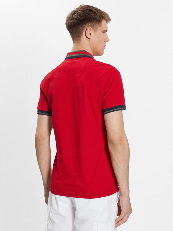 Aeronautica Militare Aeronautica Militare Тениска с яка и копчета 231PO1687P314 Червен Regular Fit