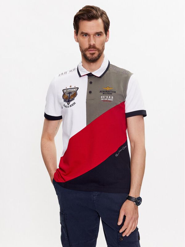 Aeronautica Militare Aeronautica Militare Тениска с яка и копчета 231PO1688P199 Цветен Regular Fit