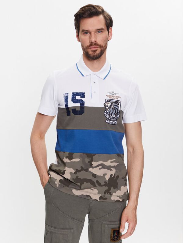 Aeronautica Militare Aeronautica Militare Тениска с яка и копчета 231PO1697P199 Цветен Regular Fit