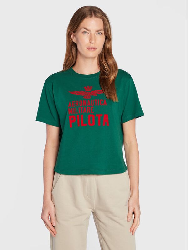 Aeronautica Militare Aeronautica Militare Тишърт 222TS1990DJ550 Зелен Comfort Fit